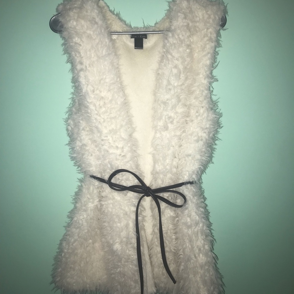 Faux fur vest
